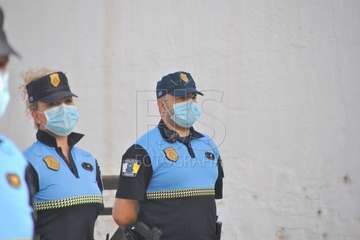 Homenaje de la Banda Municipal de Música a la Policía Local y Policía Nacional  (Foto Francisco Javier Santana)
